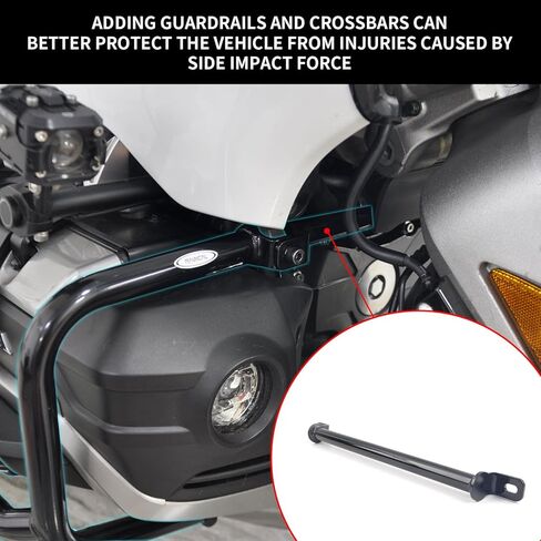 دراجة نارية Panical لهوندا GoldWing GL1800 F6B 2018-2026 GL1800B Dct Bumper Tour Highway Engine إطار من الفولاذ المقاوم للصدأ شريط حماية يسار يمين (أسود) in Kuwait