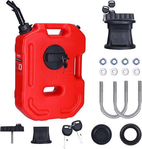 Portable Tank with Locking Mounting Upgraded Bracket Mounting 10L Fits for Car Motorcycle SUV ATV UTV/u Bolt for 1" Tube (with Locking) in Kuwait