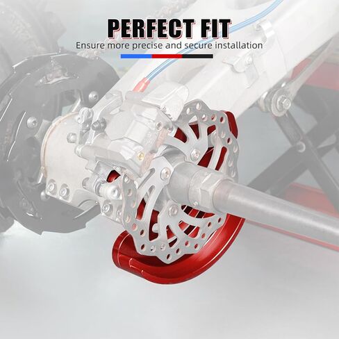 NICECNC Rear Caliper Bracket Disc Brake Guard 11mm Aluminum Compatible with Yamaha YFZ450R 2009 2010 2011 2012 2013-2023, YFZ450RSE 2017 2018 2019 2020 2021 2022 2023, See Fitments Red in Kuwait