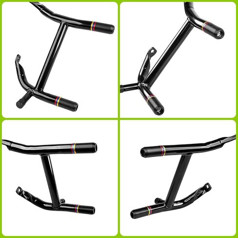 2023-2026 Street Glide Road Glide Saddlebag Guard Crash Bar متوافق مع Harley Davidson Touring FLTRX FLHX FLHXU FLTRXSE FLHXSE FLTRXSTSE شريط أسود مع قضبان دعم in Kuwait