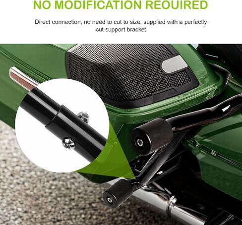 2023-2026 Street Glide Road Glide Saddlebag Guard Crash Bar متوافق مع Harley Davidson Touring FLTRX FLHX FLHXU FLTRXSE FLHXSE FLTRXSTSE شريط أسود مع قضبان دعم in Kuwait