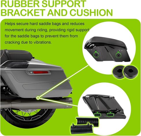 2023-2026 Street Glide Road Glide Saddlebag Guard Crash Bar متوافق مع Harley Davidson Touring FLTRX FLHX FLHXU FLTRXSE FLHXSE FLTRXSTSE شريط أسود مع قضبان دعم in Kuwait