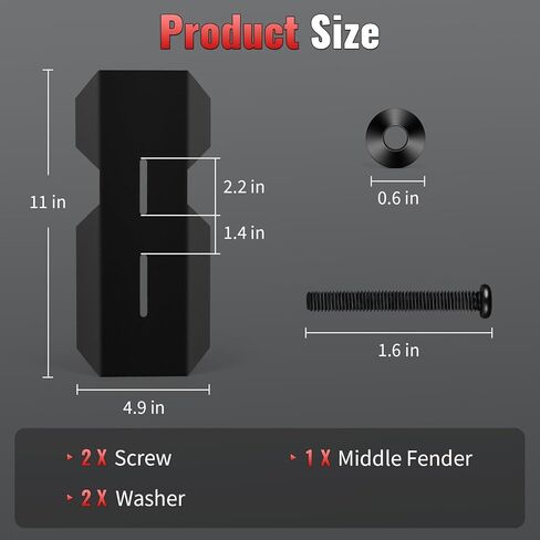 Middle Fender Central Mud Guard Compatible with Ridstar Q20, Compatible with Super 73 S1 S2 RX Z1 Mudguard Flap in Kuwait