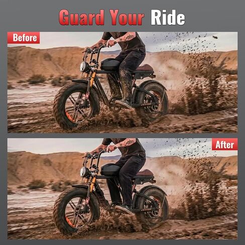 Middle Fender Central Mud Guard Compatible with Ridstar Q20, Compatible with Super 73 S1 S2 RX Z1 Mudguard Flap in Kuwait