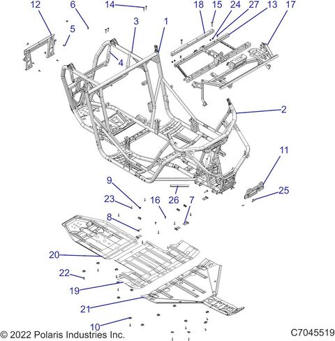 بولاريس 5450926 لوح انزلاقي متوسط ​​HMW RZR XP EPS Trails S Rocks Premium 1000 in Kuwait