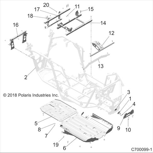 بولاريس 5456435-070 لوحة انزلاقية خلفية سوداء RZR Turbo XP EPS Velocity Trails 1000 in Kuwait