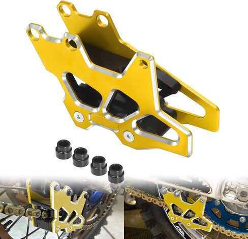 DRZ400S/E/SM الخلفية سلسلة دليل التوقف حامي متوافق مع DRZ 400S DRZ 400E 2020-2024 DRZ400SM 2005-2024 RMZ250/450 دراجة نارية ضرس الحرس سلسلة حامي (الأحمر) in Kuwait