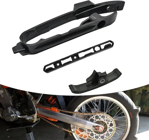 سلسلة دراجة نارية دليل منزلق Swingarm ومشبك خرطوم الفرامل لـ KTM SX SXF XC TPI XCF 125 150 250 300 350 450 2016-2022 (برتقالي) in Kuwait