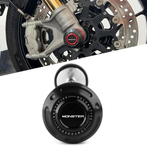 Motorcycle Front Wheel Axle Fork Slider Crash Protector Compatible With Ducati Monster 821 797 937 Monster821 Monster797 Monster937 Accessories (Red) in Kuwait