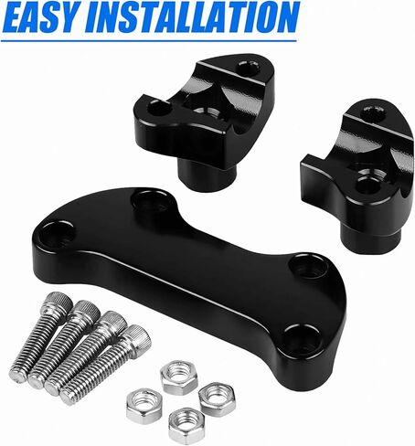 1.25" Handlebar Riser Top Clamp Kit 1.5 Inch Tall for Harley Sportster Dyna Touring Street Glide Electra Glide Softail Street Bob Fat Boy Fat Bob Low Rider XL 883 1200 (Height: 1.5", For 1.25" Bar) in Kuwait
