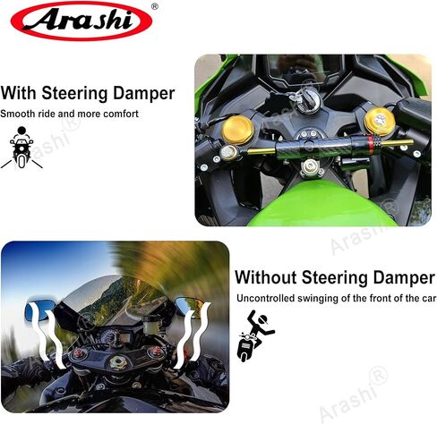 مثبتات مثبط التوجيه من أراشي مع دعامة لياماها YZF R6 2006-2012، ملحقات الدراجة النارية أجزاء التحكم في السلامة in Kuwait