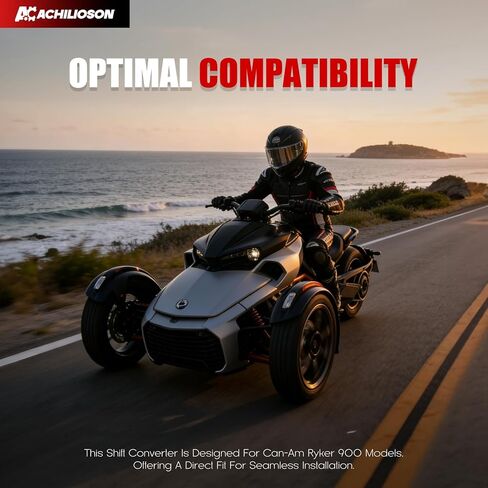 طقم ناقل الحركة اليدوي لـ Can-Am Ryker 600/900 Ace Rally (2019-2025) مجموعة استبدال ناقل الحركة اليدوي للأمام/الخلف، ألومنيوم أسود in Kuwait