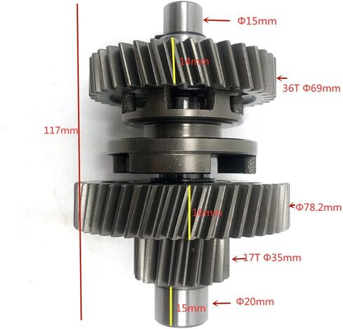 Motorcycle Parts Forward and Reverse Gear Set Fit for 150CC for Go Kart for Dune for Buggy Middle Output Shaft Replace(Gear Set) in Kuwait