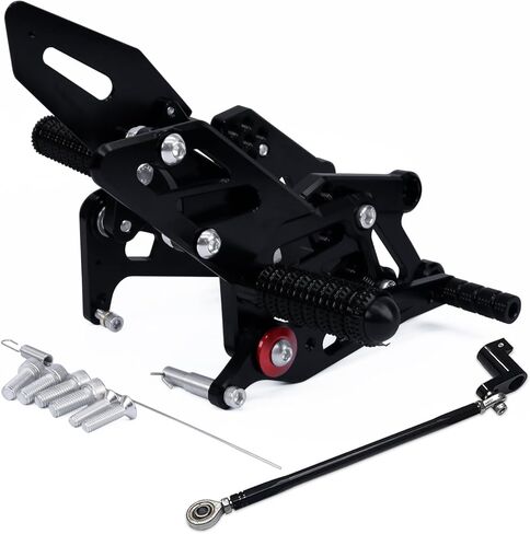 CNC YZF R3 R25 دراجة نارية قابلة للتعديل Rearsets القدم أوتاد الخلفية مجموعة Footpeg الفرامل تحول دواسة متوافق مع YZF R25 R3 2022 2023 2024 أسود in Kuwait