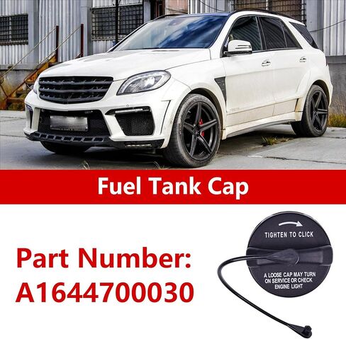 غطاء خزان الوقود غطاء الغاز لمرسيدس بنز R350 2006-2012 غطاء حشو خزان الوقود استبدال لمرسيدس بنز ML500 2006-2007 رقم الجزء A1644700030 1 قطعة أسود in Kuwait