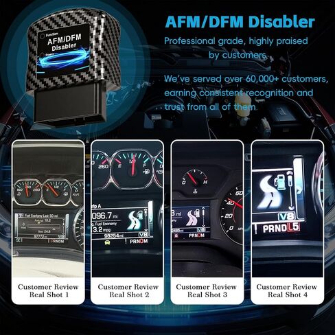 AFM DFM DOD Disabler تصميم أمريكي، متوافق مع GM V6 V8 4.3L 5.3L 6.0L 6.2L، مناسب لـ Chevy Silverado GMC Sierra Yukon Cadillac Escalade، وحدات التحكم الإلكترونية في حقن الوقود للسيارات in Kuwait