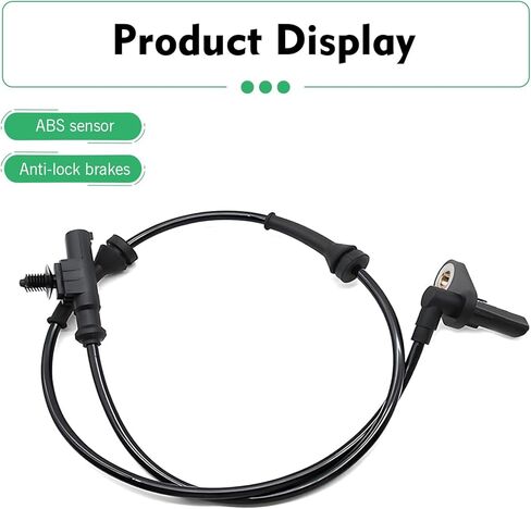 1 جهاز كمبيوتر خلفي يسار / يمين ABS مستشعر سرعة العجلة، OEM 3630050U2010 استبدال مباشر لمستشعر الفرامل المضادة للقفل، تصميم متين مقاوم لدرجات الحرارة العالية، متوافق مع موديلات Heyue (أسود) in Kuwait
