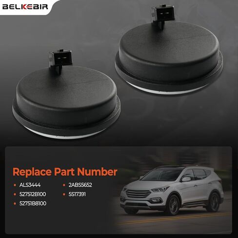 2PCS Rear ABS Wheel Speed Sensor Left & Right Compatible with 2006-2018 Hyundai Santa Fe, 2007-2012 Veracruz, 2014-2021 Kia Sedona, 2011-2015 Sorento Driver & Passenger Side ABS Sensor Replace ALS3444 in Kuwait