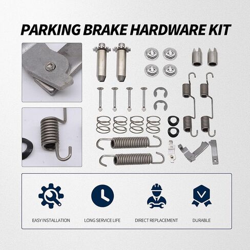 X4229 Parking Brake Hardware Kit Stainless Steel Compatible with 1965-1982 Chevy Corvette C2 C3 LH & RH in Kuwait