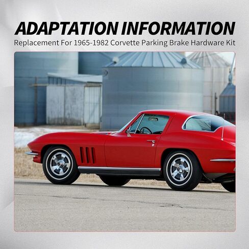 X4229 Parking Brake Hardware Kit Stainless Steel Compatible with 1965-1982 Chevy Corvette C2 C3 LH & RH in Kuwait