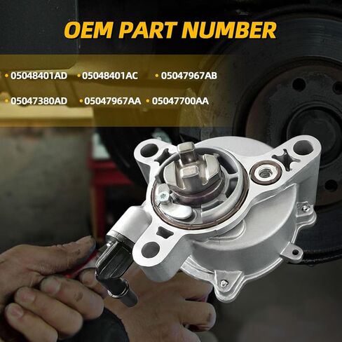 05048401AD Brake Vacuum Pump Compatible with 2017-2022 Jeep Compass, For Jeep Cherokee Renegade,for 2015-2022 Ram Promaster City,for 2015-2017 Chrysler 200,for 2013-2016 Dodge Dart in Kuwait