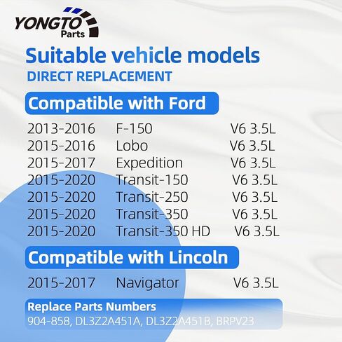 مضخة تفريغ الفرامل المطورة 904-858 متوافقة مع Ford Transit-150 250 350 350 HD 2015-2020، F-150 2013-2016، Expedition، Lincoln Navigator V6 3.5L استبدال OE DL3Z2A451A BRPV23 in Kuwait