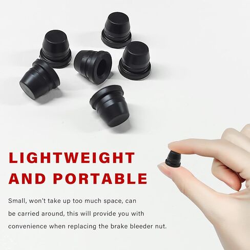 12 PCS Car Brake Bleeder Screw Caps, Rubber Auto Grease Zerk Fitting Dust Covers Replacement, Waterproof Brake Bleeder Caliper Nipple Cap for Cars Bicycles Motorcycles in Kuwait