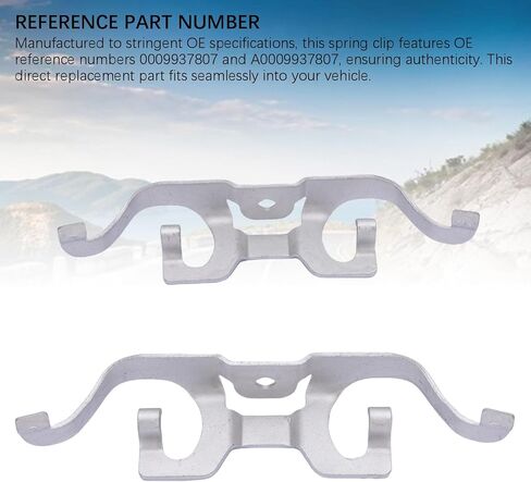 Retaining Clips Springs Pair of Rear Brake Caliper Spring Metal High Performance 0009937807 Replacement for C Class W205 GLC C253 in Kuwait