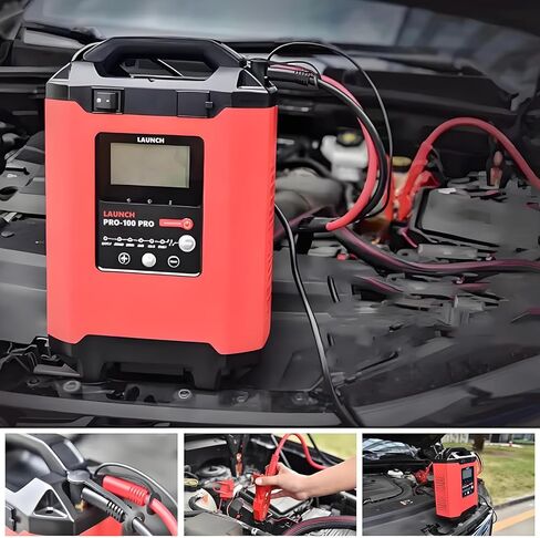 LAUNCH X431 PFP-100 PRO 12-24V مزود طاقة لإعادة برمجة فلاش السيارة مع 9 خطوات شحن ذكية و6 أوضاع عمل لبرمجة بطارية السيارة طاقة فلاش in Kuwait