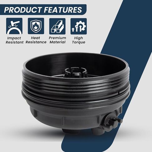 غطاء غطاء مبيت فلتر الوقود متوافق مع دودج رام 1500 3.0L 2020-2023، رام 2500 3500 4500 5500 6.7L 2019-2024 يستبدل 68436815AA 68436815AB in Kuwait