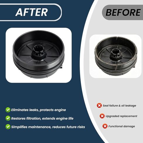 غطاء غطاء مبيت فلتر الوقود متوافق مع دودج رام 1500 3.0L 2020-2023، رام 2500 3500 4500 5500 6.7L 2019-2024 يستبدل 68436815AA 68436815AB in Kuwait
