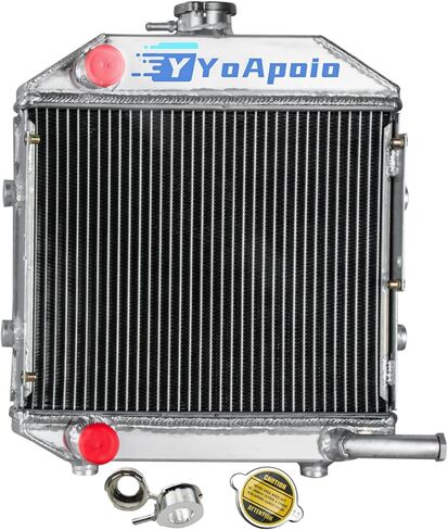 2 Row Aluminum Radiator for Ford Compact Tractor 1300 With Cap SBA310100211, Full Performance Aluminium Radiators, Automotive Replacement Radiator in Kuwait