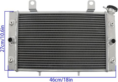 Radiator with Cap 5B4-E2461-00-00 Replacement for Rhino 700 YXR700F 4x4 2008-2013 in Kuwait