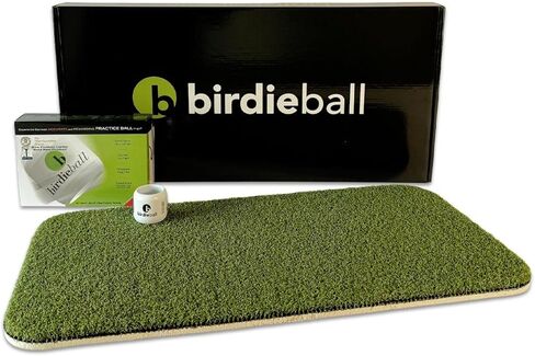BirdieBall Set: Practice Golf Balls and Strike Pad | 1 Dozen Full Swing Limited Flight Practice Balls and Training Mat in Saudi Arabia