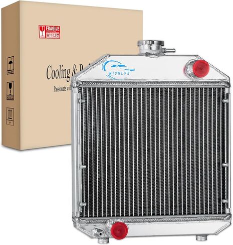 2 صف مشعاع ألومنيوم ث/غطاء ل Yanmar YM240 YM1700 YM2000 Radiador السيارات استبدال مشعات المحرك جرار المبرد 124460-44501 in Kuwait