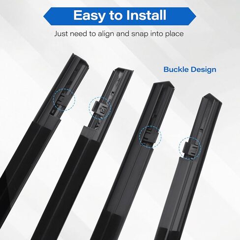 72450-TEA-T01 Car Outer Door Window Weather Stripping Molding Trim Belt Compatible with Honda Civic 4 Door Sedan 2016-2021 Replace 72410-TEA-T01 72950-TEA-T01 72910-TEA-T01 4 Pcs in Kuwait