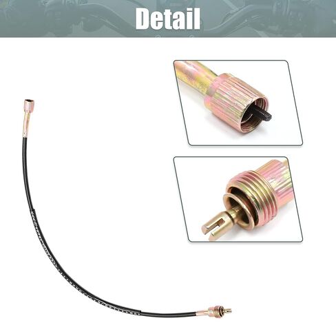 uxcell 11mm 0.43" Motorcycle Motorbike Tachometer Cable Line Wire Black Rubber Metal Replacement for Suzuki GN125 in Kuwait