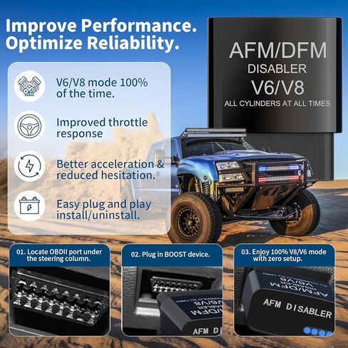 معطل AFM/DFM، وحدة تعطيل إدارة الوقود النشطة، متوافقة مع GM V6 / V8 و5.3 Silverado 6.2 Sierra 2007-2022 (Chevy GMC Sierra Yukon Cadillac Escalade) 4.3L 5.3L 6.0L 6.2L in Kuwait