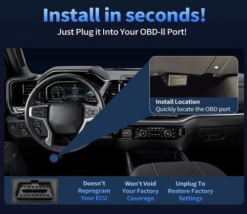AFM Disabler إدارة الوقود النشطة حذف Disabler AFM/DFM Disabler متوافق مع محركات V6 & V8 GM 5.3 Silverado (Chevy GMC Sierra GMC Yukon Cadillac Escalade إلخ) 4.3L 5.3L 6.0L 6.2L in Kuwait