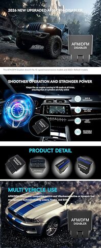 AFM DFM Disabler Active Fuel Management حذف متوافق مع GM Chevy GMC Sierra GMC Yukon Cadillac Escalade V6 V8 (4.3L 5.3L 6.0L 6.2L) (AFM/DFM-1) in Kuwait