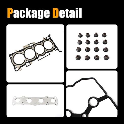 مجموعة حشية رأس اسطوانة المحرك من AUCERAMIC HS54999 مناسبة لـ 2013-2016 Hyundai Santa Fe Sport/2011-2014 Sonata/ 2014-2015 Kia Optima 2.0L L4 Turbocharged in Kuwait