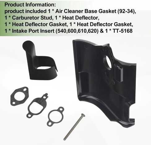 Heat Deflector Kit 20 265 09 S for SV470 SV620 SV540 LTX 1040 Engine,Replacement for Kohler Cub Cadet OEM in Kuwait