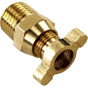 مشعاع ألومنيوم نمط عالمي الموضوع النحاس بيتكوك قابس التصريف NPT 1/4" in Kuwait