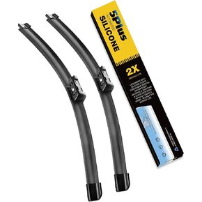 5 PLUS® Silicone Windshield Wipers 24 and 19 Inch Replacement For VOLKSWAGEN VW Jetta 2023-2011 Passat 2018-2012 CC 2017-2013, Automotive Replacement Windshield Wipers With Water Repellent. in Kuwait