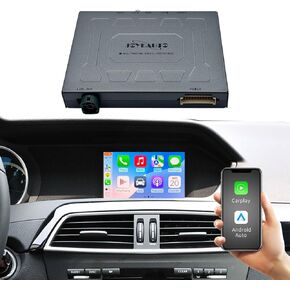 Wireless Carplay Retrofit Kit Decoder for Mercedes Benz NTG4.0 C/E/SLK Class 2007-2011 Year, Support Wireless Android Auto, Mirror Link, Reverse Camera, Original Car Function WZME-3 in Saudi Arabia