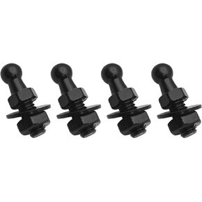 4PCS 10mm Ball Studs, 8mm Thread x 1/2" Shank with Mounting Hardware for Gas Lift Support Struts (Black) in Saudi Arabia