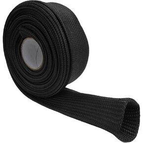 Heat Hose Fiberglass Wrap Shield Sleeve, 3/4" ID×10 Ft Adjustable Hose Spark Plug Wire Cover Fire Thermo Armor, Fiberglass Heat Wrap Fire Protector for Auto Hoses Lines Wires in Kuwait