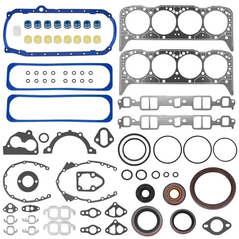 مجموعة حشيات المحرك 260-1269 متوافقة مع Chevy C1500/C2500/K1500 G20/G30، GMC G1500/G2500 Yukon، Isuzu NPR SBC 350 5.7L استبدال المحرك # KS2666 in Kuwait