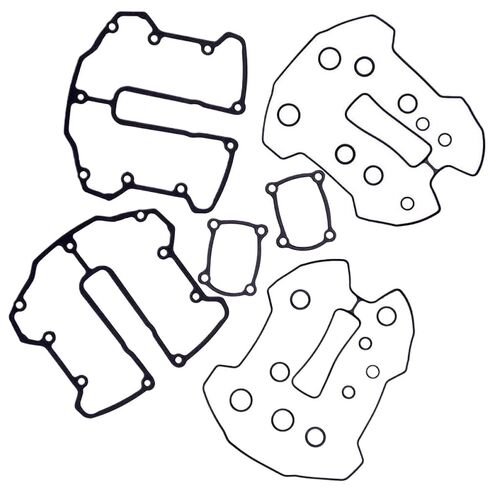 Motorcycle Rocker Box Gasket Kit Compatible with Fat Road King FLTRT King Touring FLHR Softail Breakout FXBR M-8 Touring Electra FLHT in Kuwait