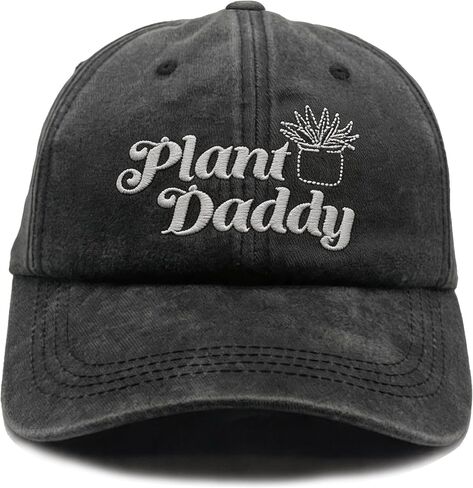 قبعات بيسبول للرجال من Plant Daddy قابلة للتعديل، قبعة صيفية كلاسيكية للأب ساندويتش باللون الأسود in Saudi Arabia